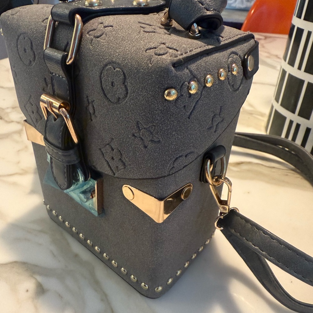 Elegant Gray /Taupe Designer Inspired Handbag